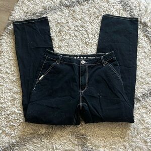 5 Star ⭐️ black jeans white stitching